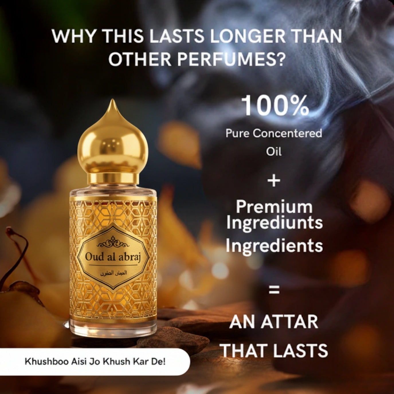 Al Haitham Attar Luxury Fragrance Set 15ml – Alcohol-Free Long Lasting Perfume with Premium Gift Box | Buy 1 Get 2 Free