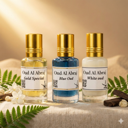 Premium Attar Combo | Gold Special | Blue Oud | White Oud  [Pack of 3] | 45ML