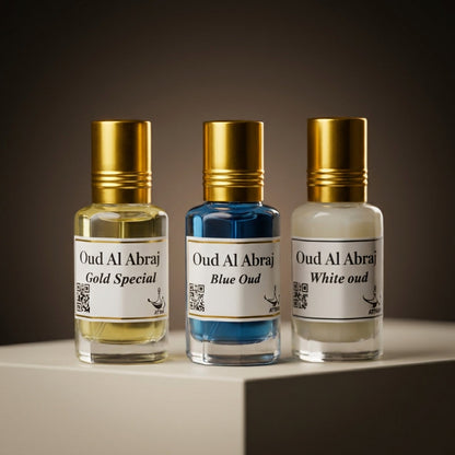 Luxury Attar Combo | Gold Special | Blue Oud | White Oud  [Pack of 3 X 15 ML] | 45 ML