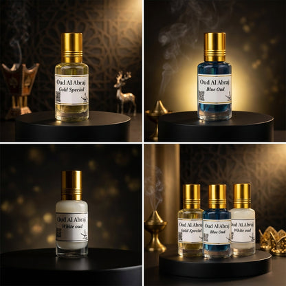 Premium Attar Combo | Gold Special | Blue Oud | White Oud  [Pack of 3] | 45ML